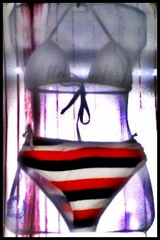 Cortininha sem bojo branca com calça Bionda.